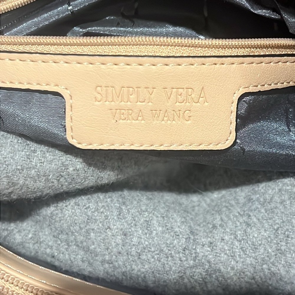 Simply Vera Vera Wang Beige Woven Tote Bag - Picture 11 of 14